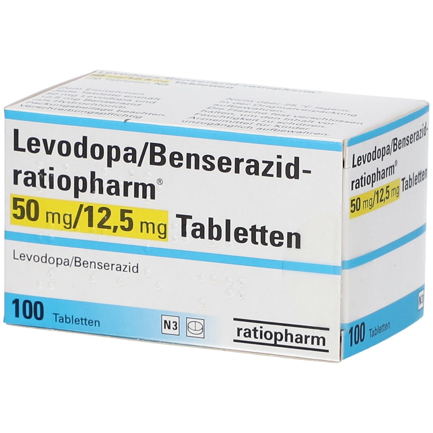 Levodopa/Benserazid-ratiopharm® 50 mg/12,5 mg