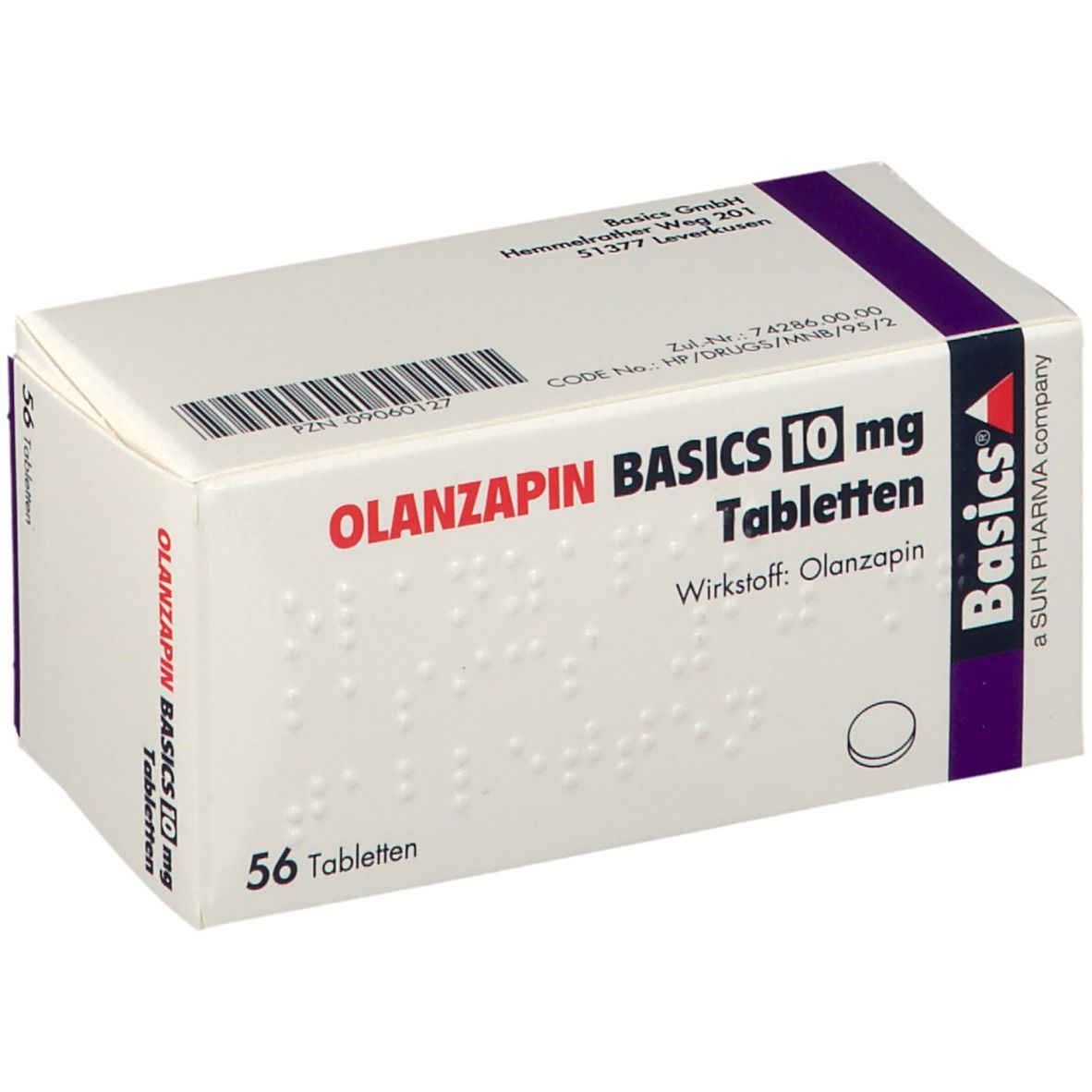 OLANZAPIN BASICS 10 mg