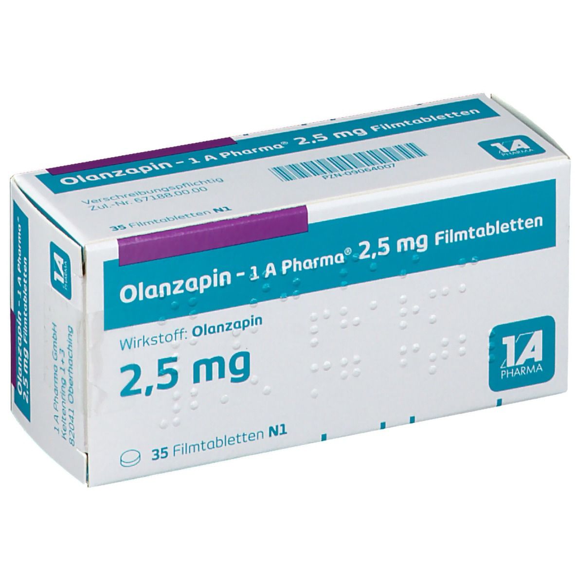 Olanzapin 1A Pharma® 2.5Mg