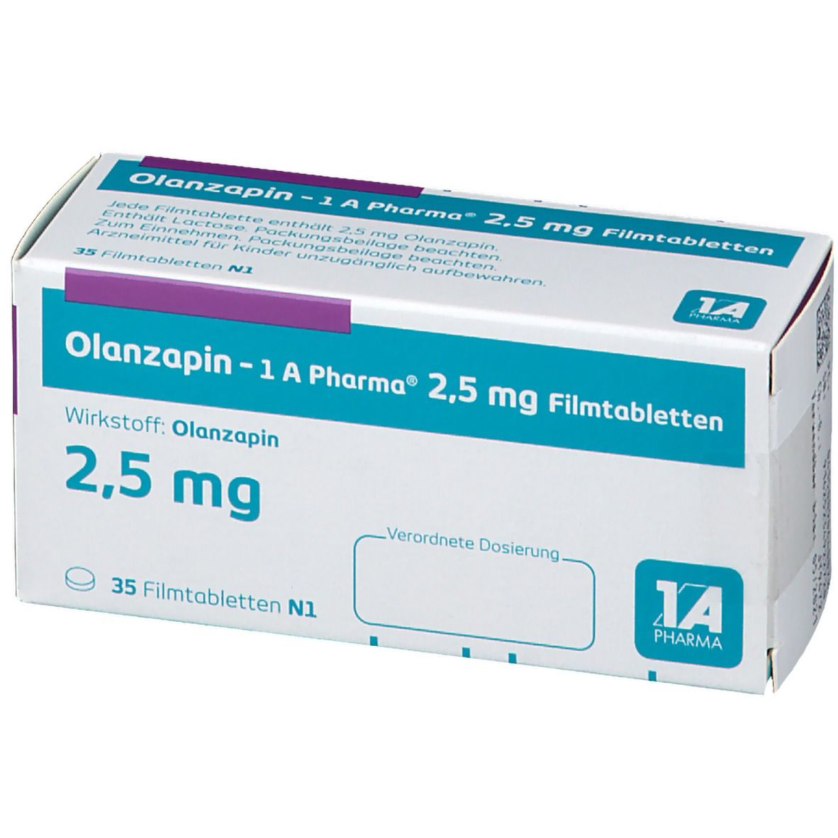 Olanzapin 1A Pharma® 2.5Mg
