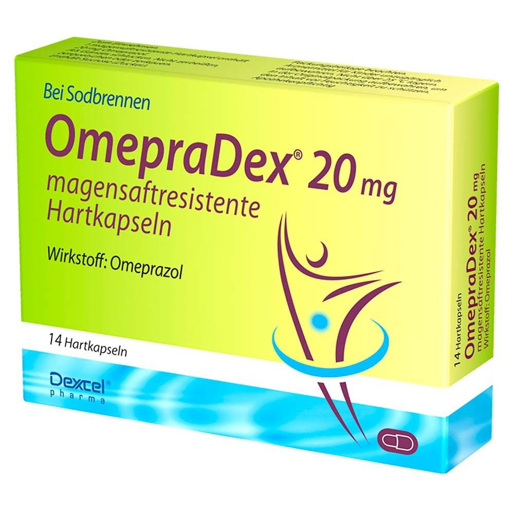 OmepraDex® 20 mg, bei Sodbrennen und Refluxbeschwerden
