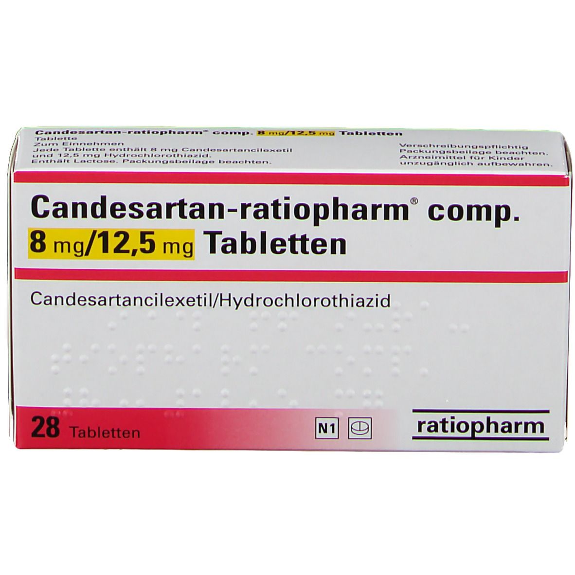 Candesartan-ratiopharm® comp. 8 mg/12,5 mg