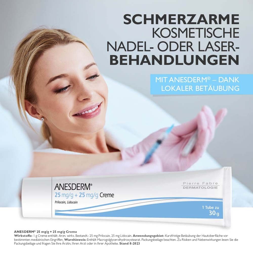 Anesderm Betäubungscreme 30g für eine schmerzfreie Behandlung