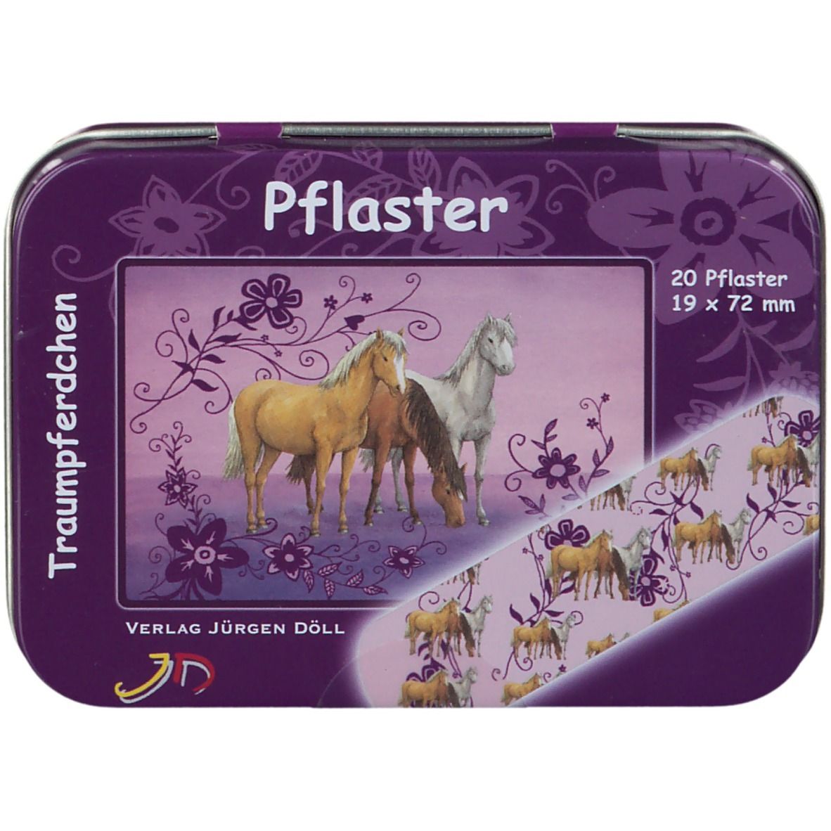 Kinderpflaster Traumpferdchen Dose Pflaster