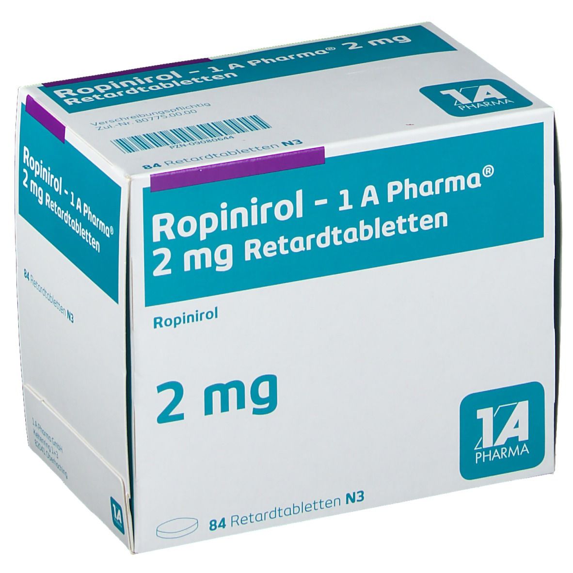 Ropinirol 1A Pharma® 2Mg