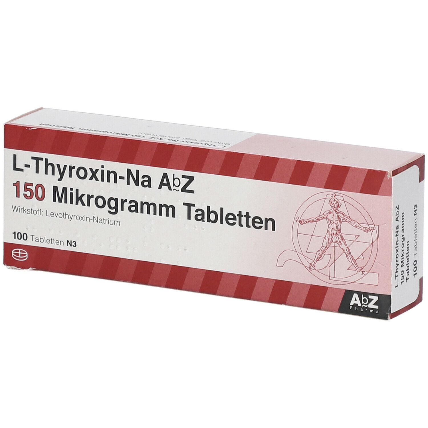 L Thyroxin-Na AbZ 150 Ug 100 St Mit Dem E-Rezept Kaufen - Shop Apotheke