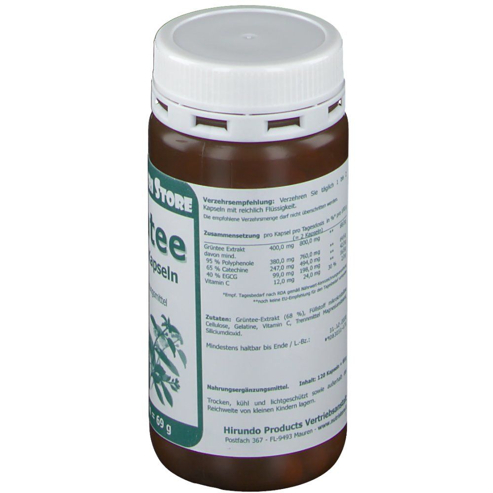 Grüntee 400 mg Catechin Kapseln