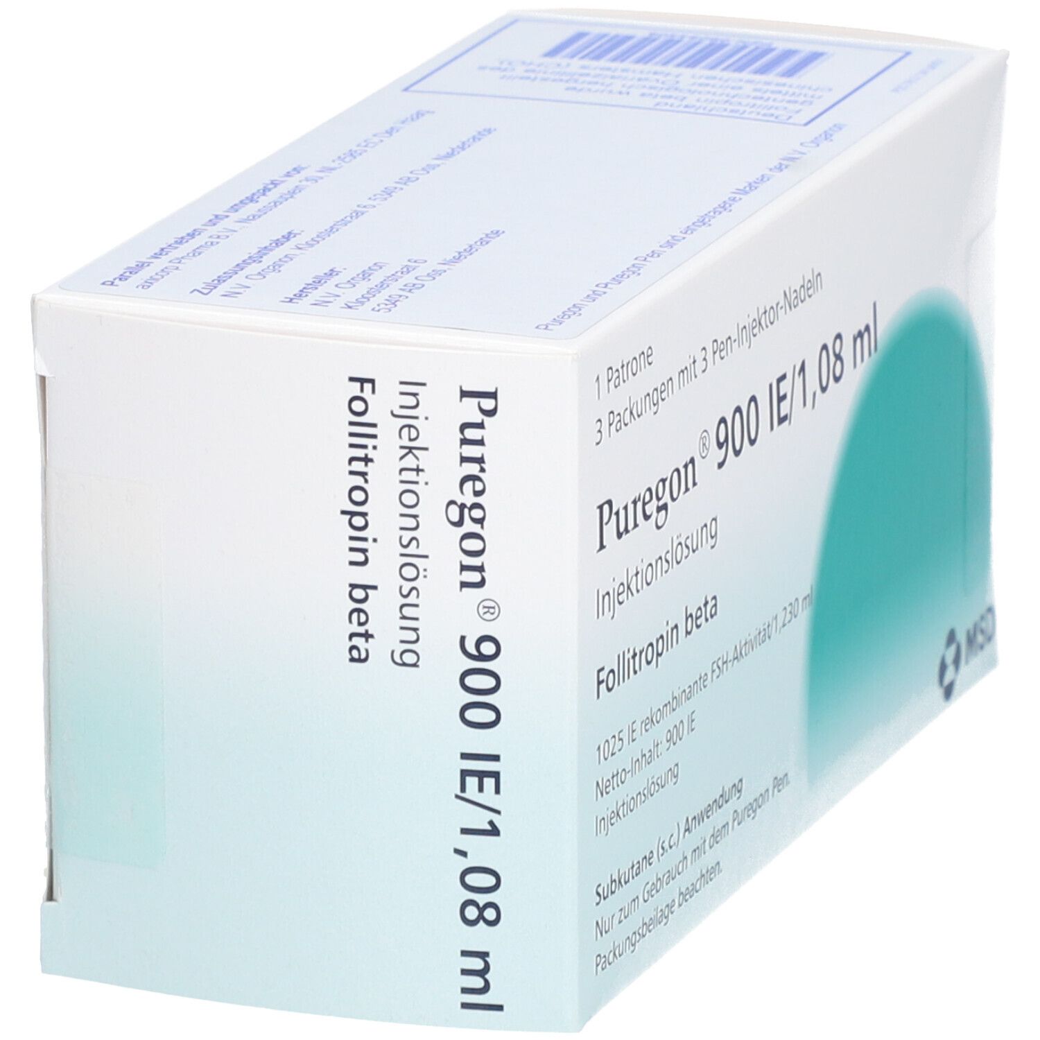 Puregon 900 I.e./1,08 ml Injekt.-Lsg.i.Pat.+9 Nad. 1 St Injektionslösung