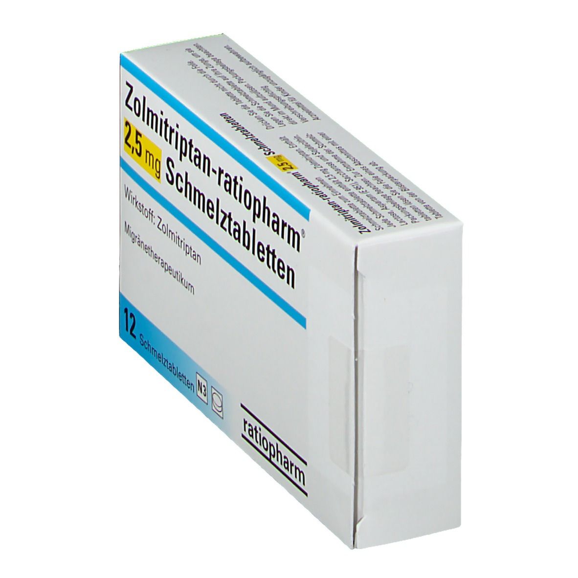 Zolmitriptan-ratiopharm® 2,5 mg Schmelztabletten