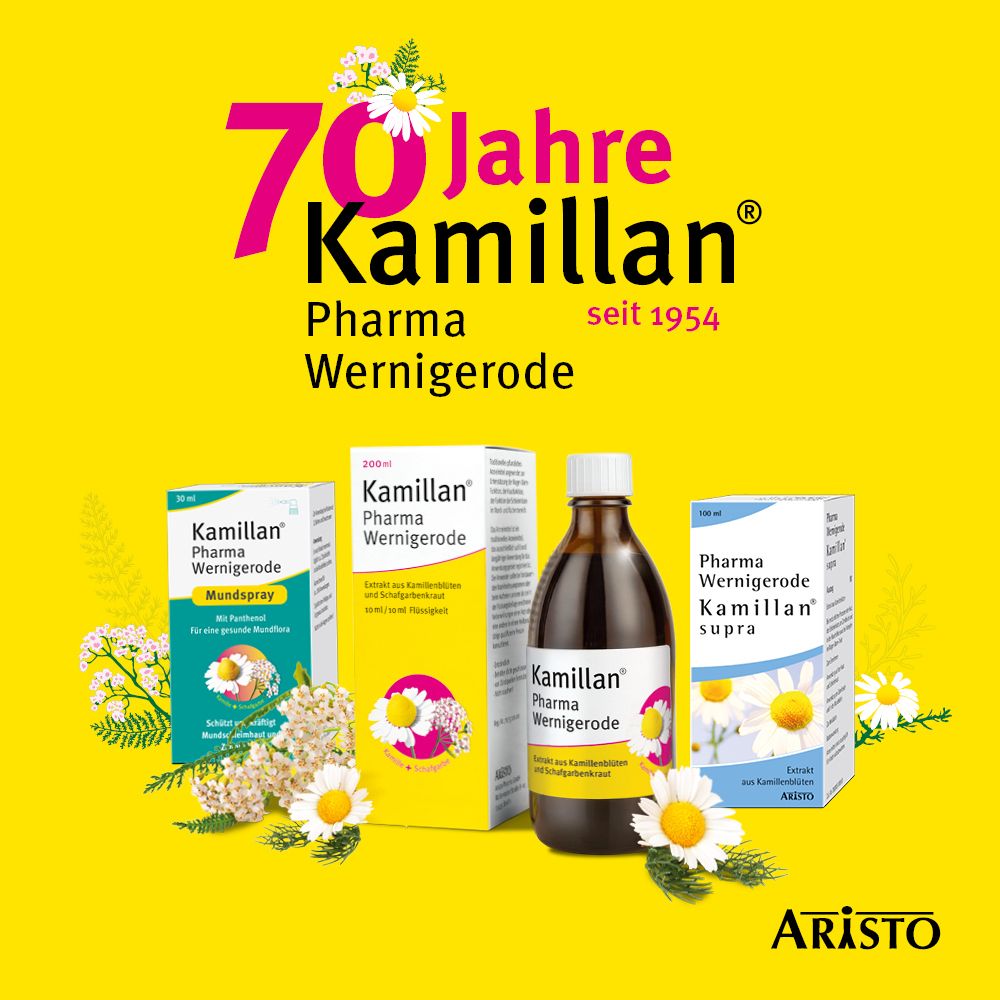 Kamillan® Pharma Wernigerode - Natürlich gegen Entzündungen der Haut- und Schleimhäute – Unterstützt die Wundheilung & lindert den Reiz