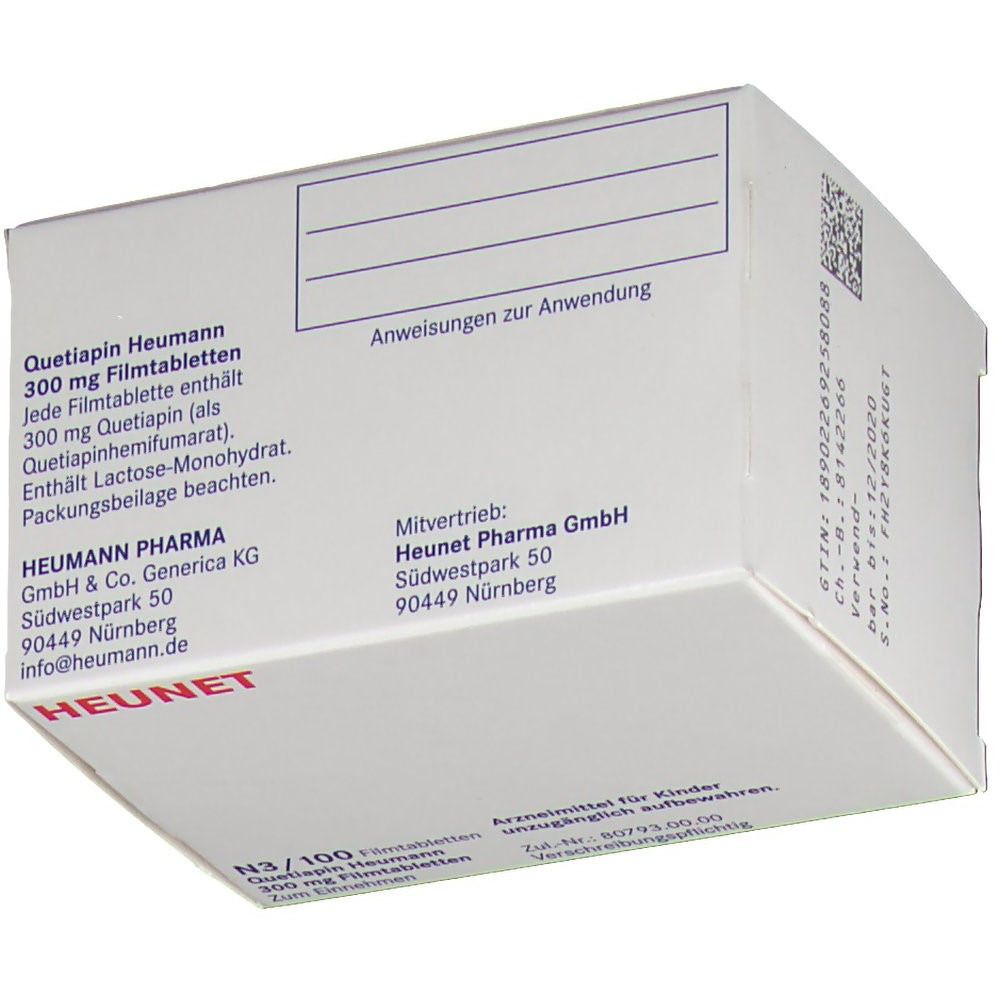 Quetiapin Heumann 300 mg