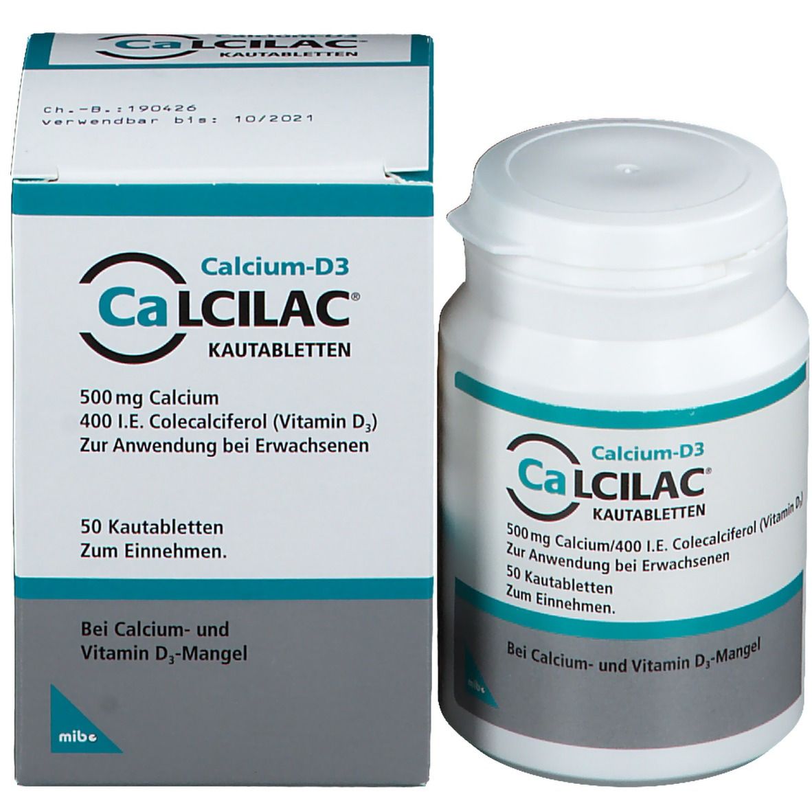 Calcilac® Kautabletten 500 mg/400 I.E.