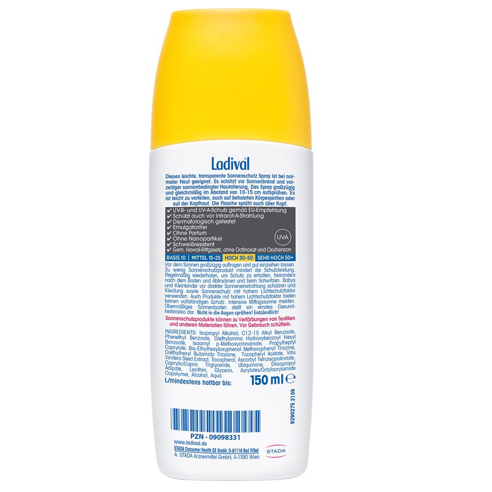 Ladival® Aktiv Spray Sonnenschutz LSF 30