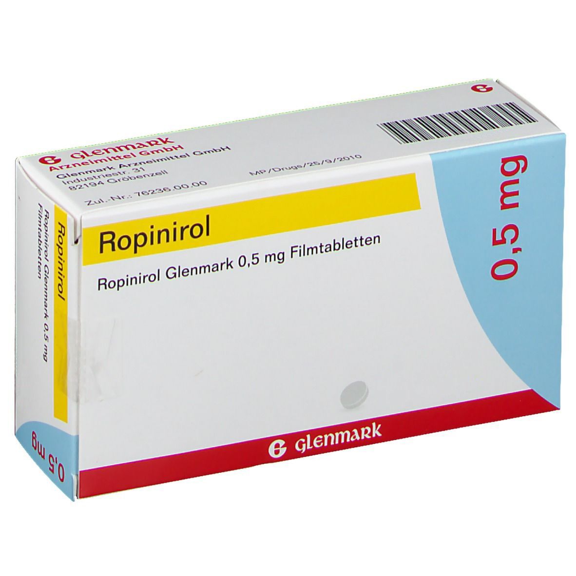 Ropinirol Glenmark 0,5 mg