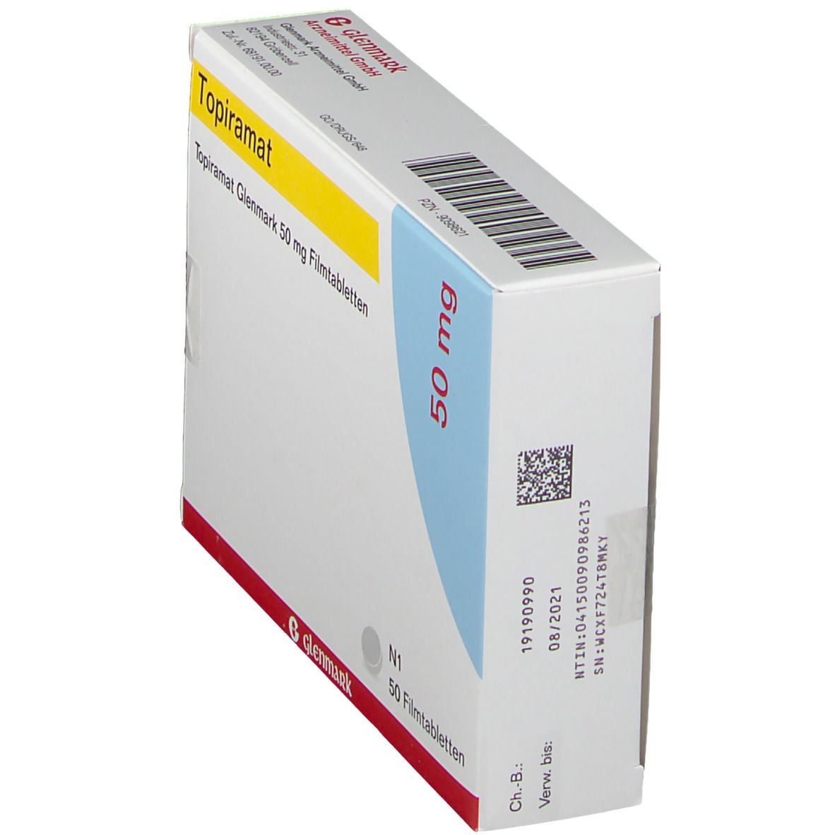 Topiramat Glenmark 50 mg Filmtabletten St