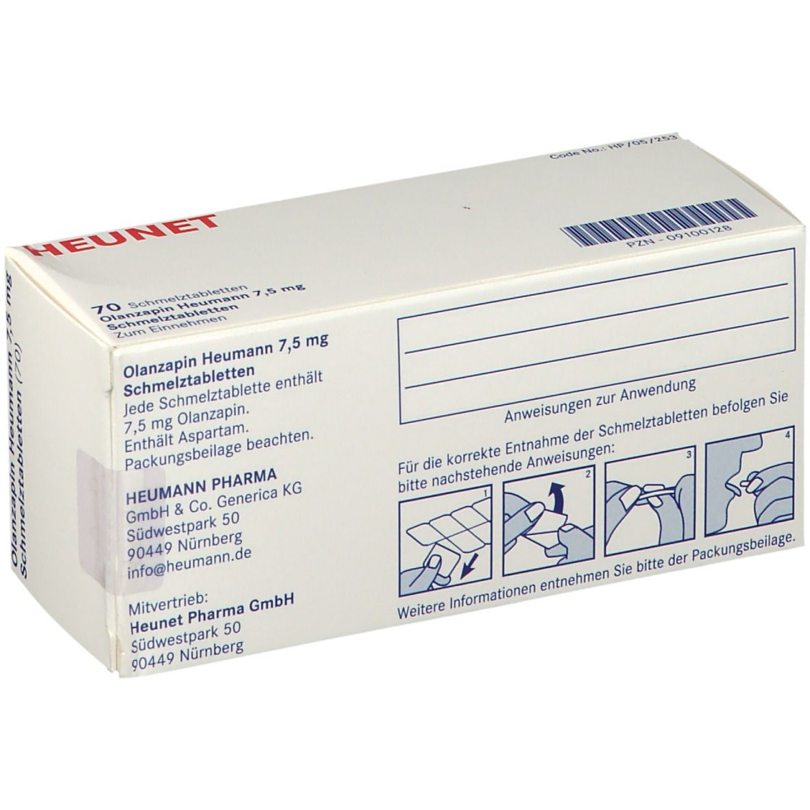 Olanzapin Heumann 7,5 mg