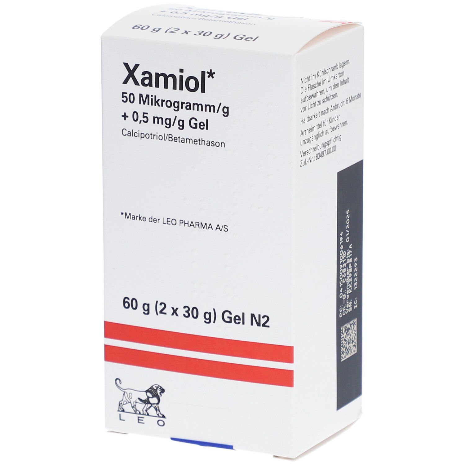 XAMIOL 50 Mikrogramm/g+0,5 mg/g Gel