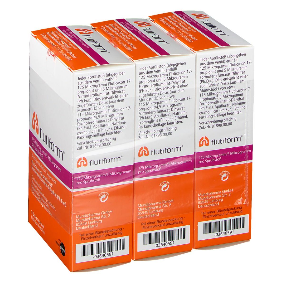 flutiform® 125 µg/5 µg pro Sprühstoß