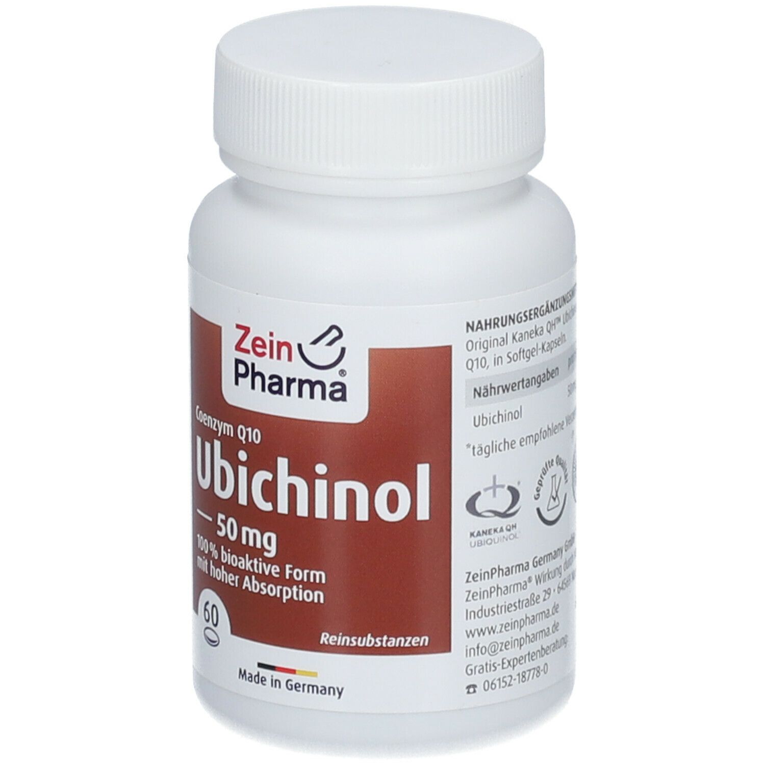 ZeinPharma® Ubichinol Coenzym Q10 Kapseln 50 mg