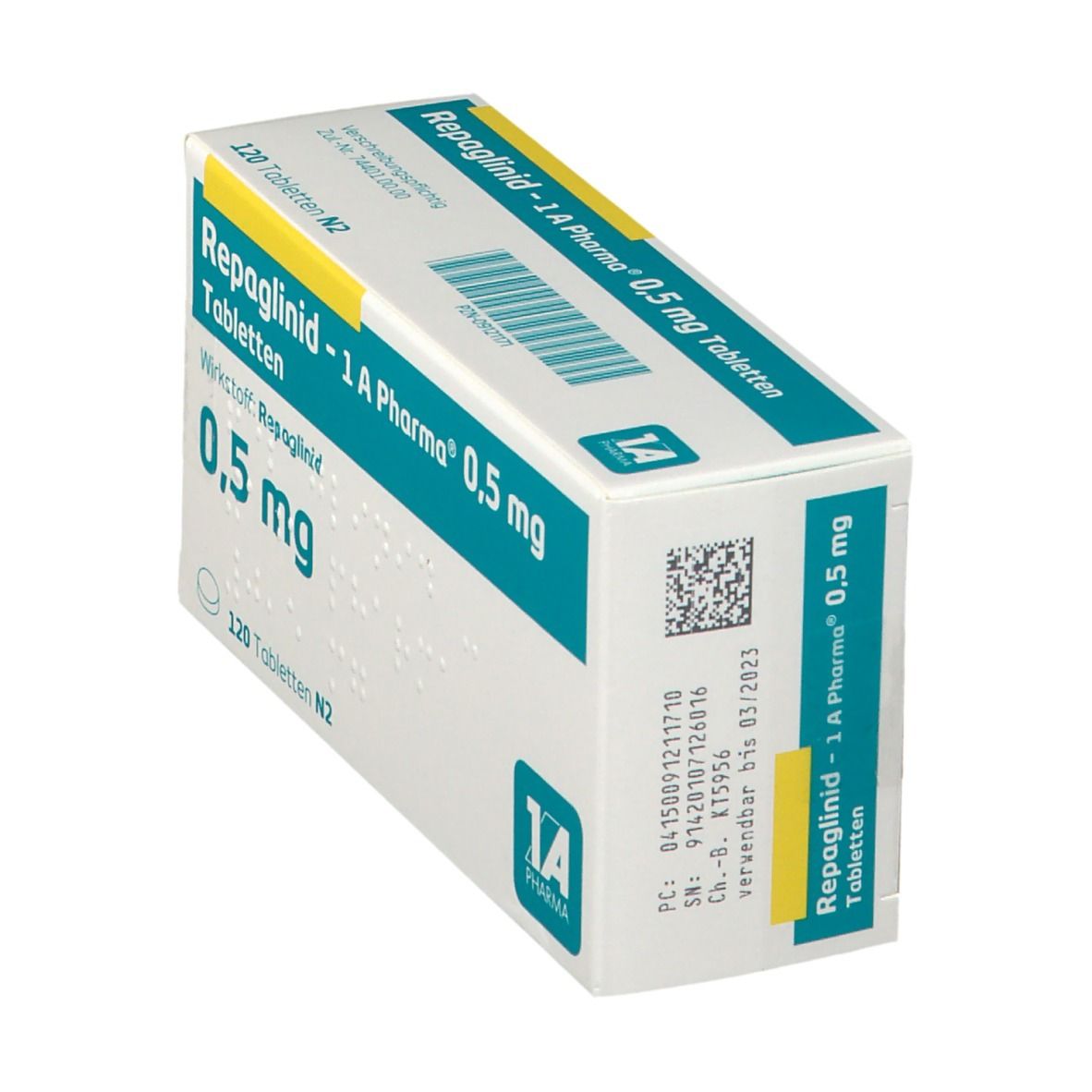 Repaglinid - 1 A Pharma® 0,5 mg