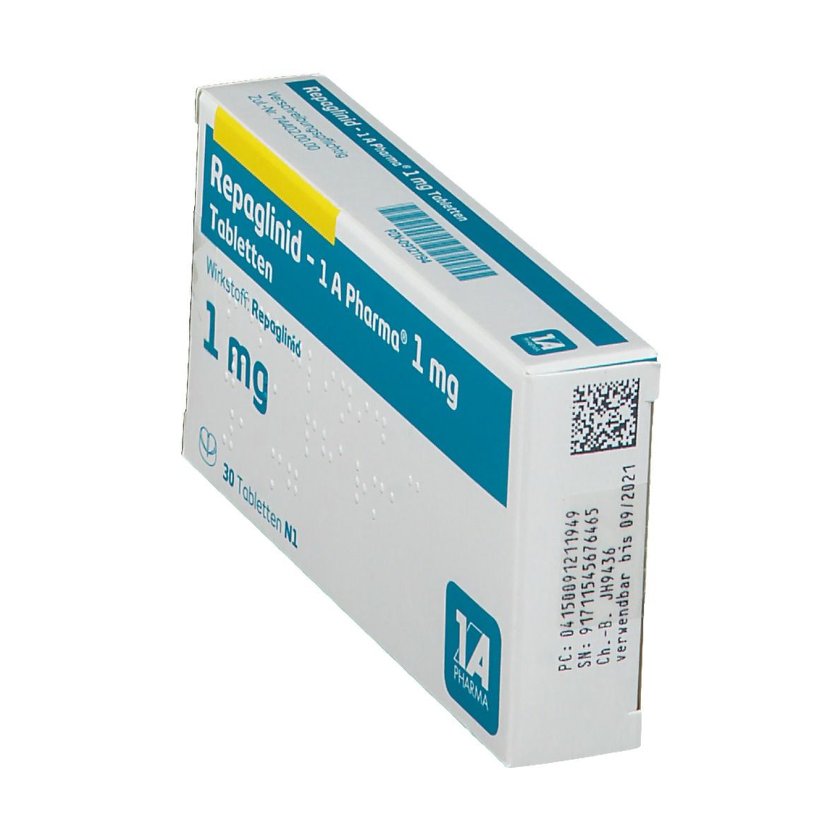 Repaglinid-1A Pharma 1 mg Tabletten 30 St