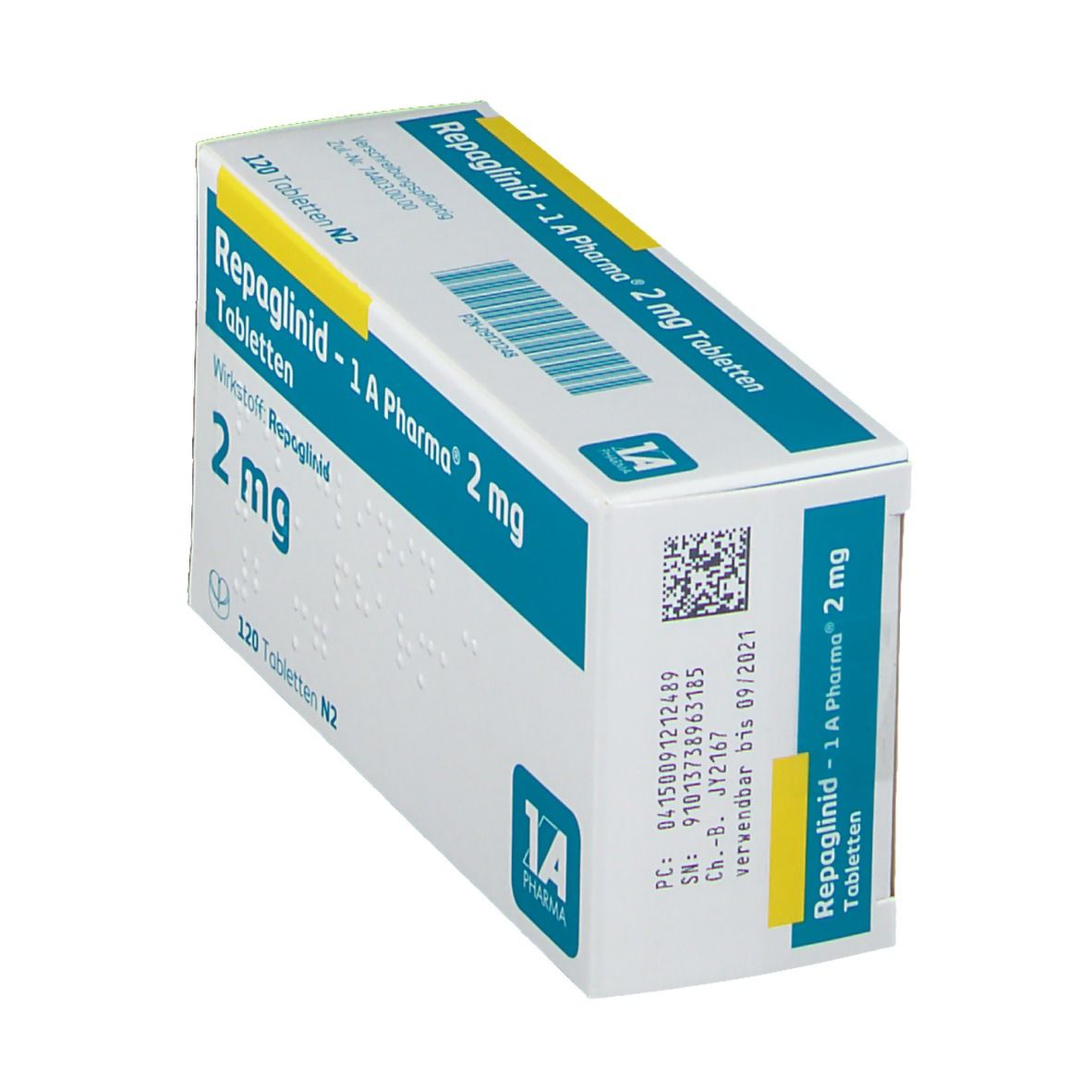 Repaglinid 1A Pharma® 2Mg