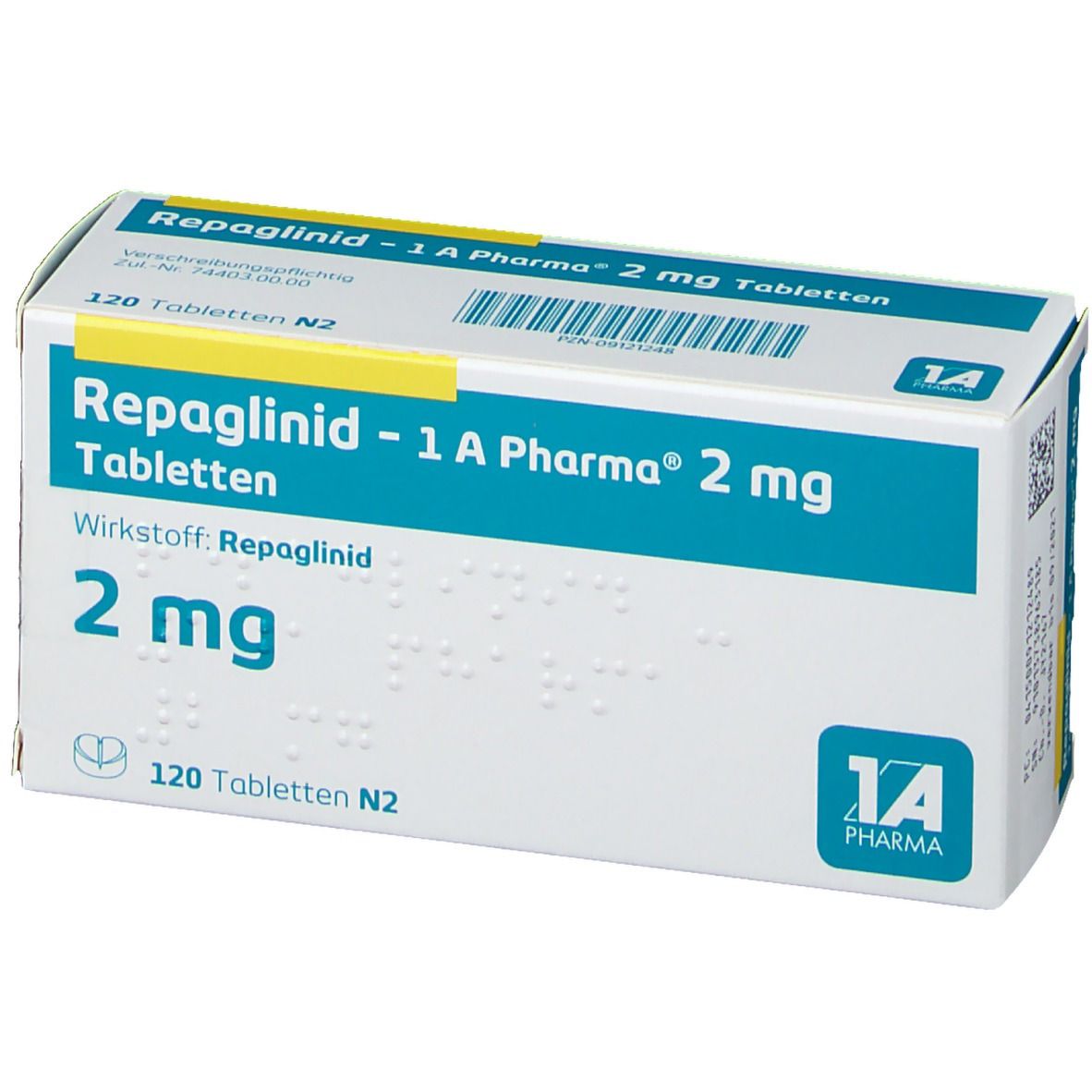 Repaglinid 1A Pharma® 2Mg