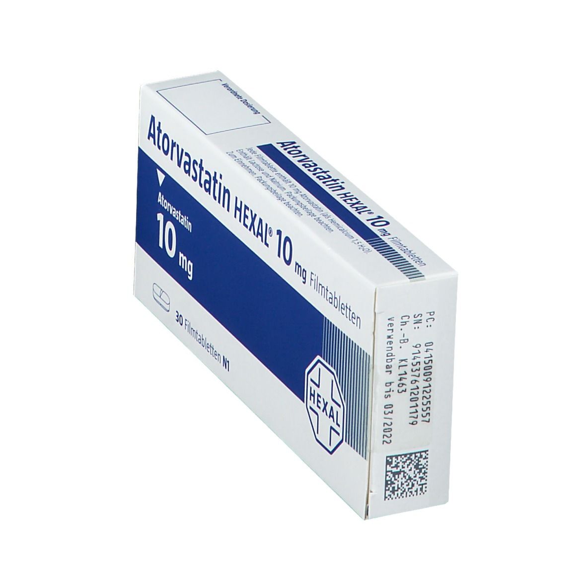 Atorvastatin Hexal 10 mg Filmtabletten 30 St