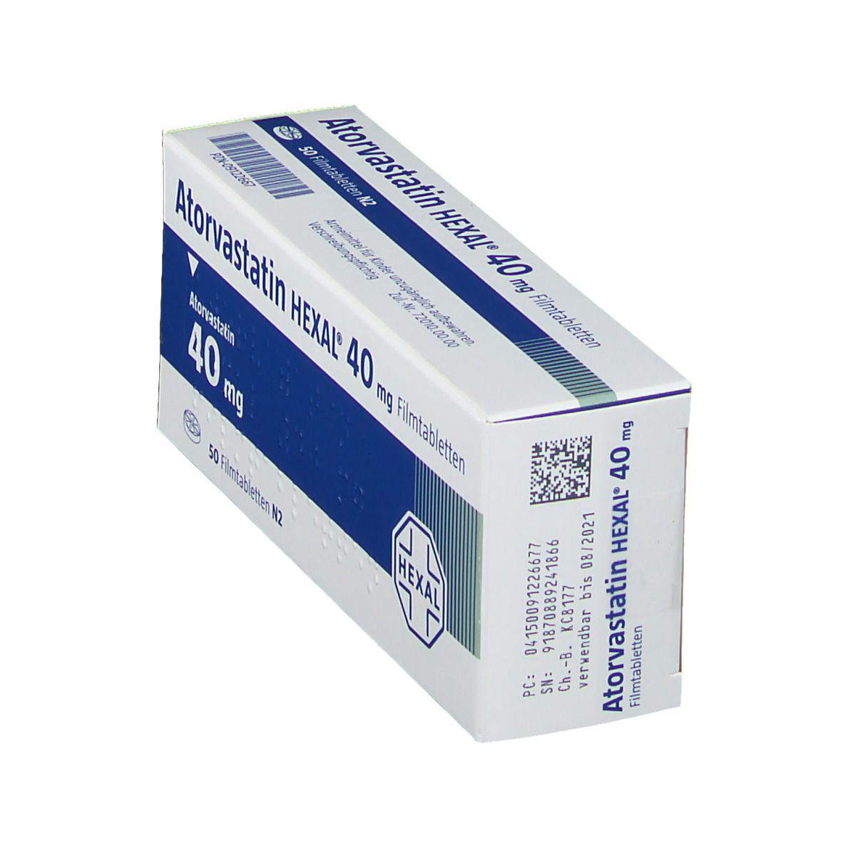 Atorvastatin Hexal 40 mg Filmtabletten 50 St