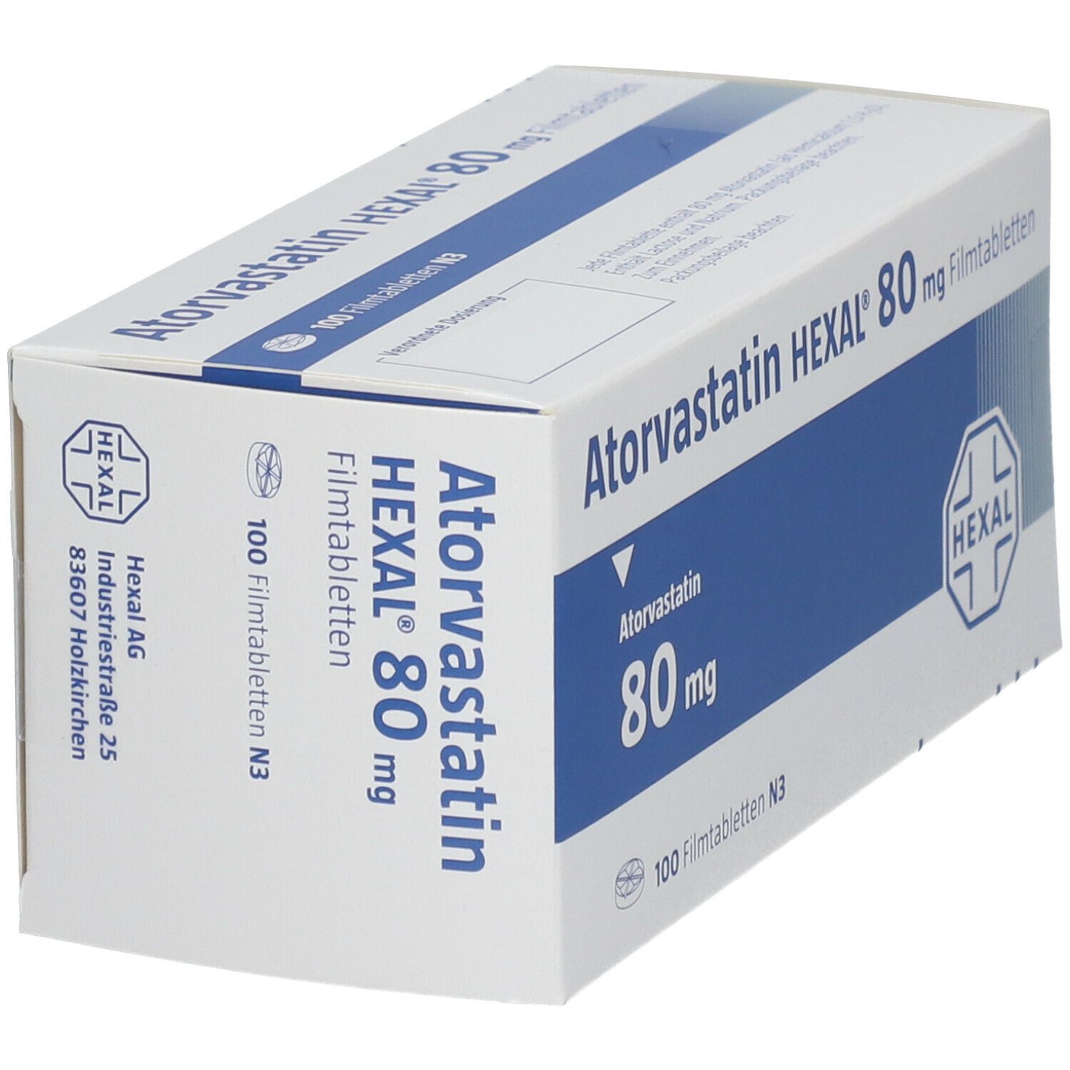 Atorvastatin Hexal 80 mg Filmtabletten 100 St