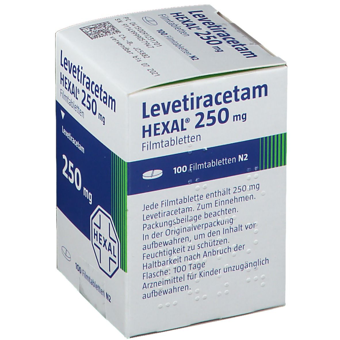 Levetiracetam Hexal 250 mg Filmtabletten 100 St