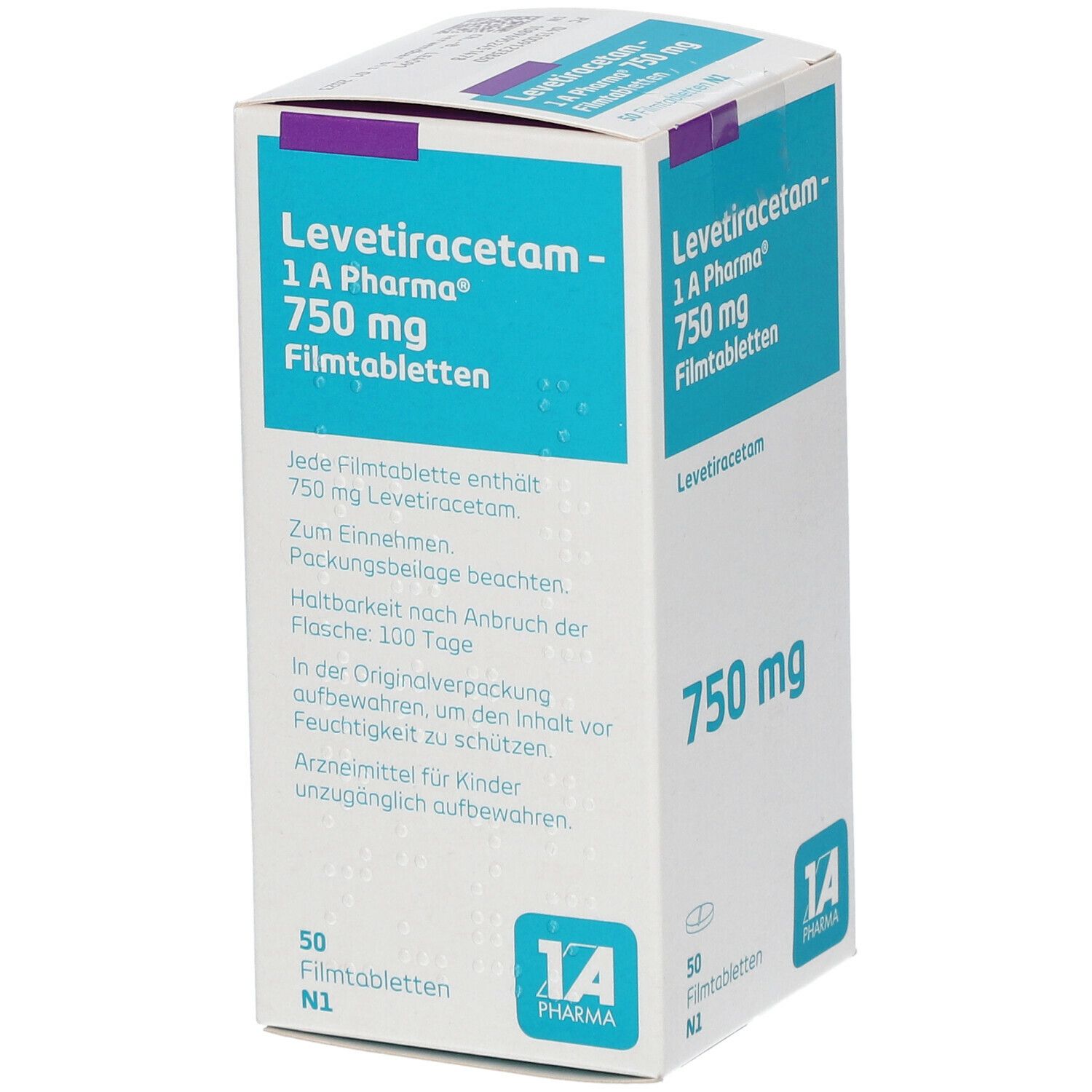 Levetiracetam-1A Pharma 750 mg Filmtabletten 50 St