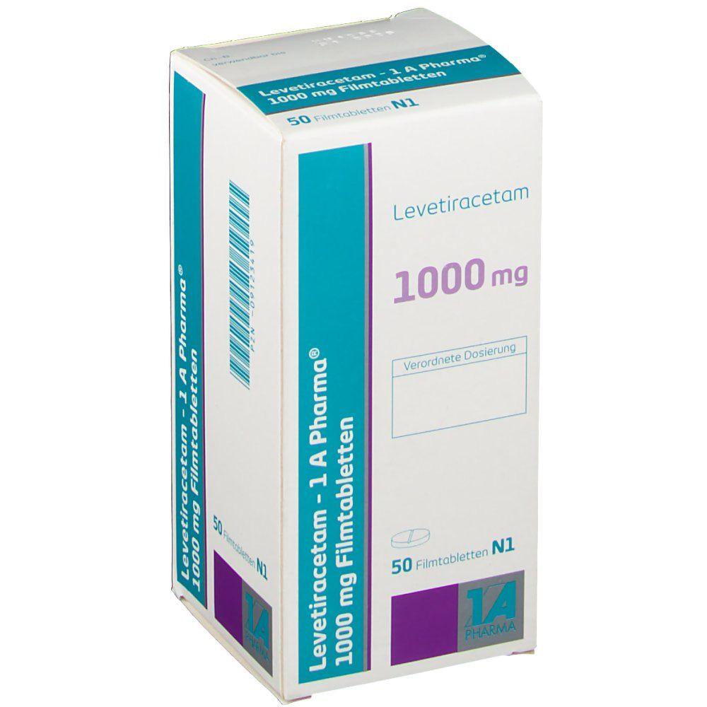 Levetiracetam-1A Pharma 1000 mg Filmtabletten 50 St