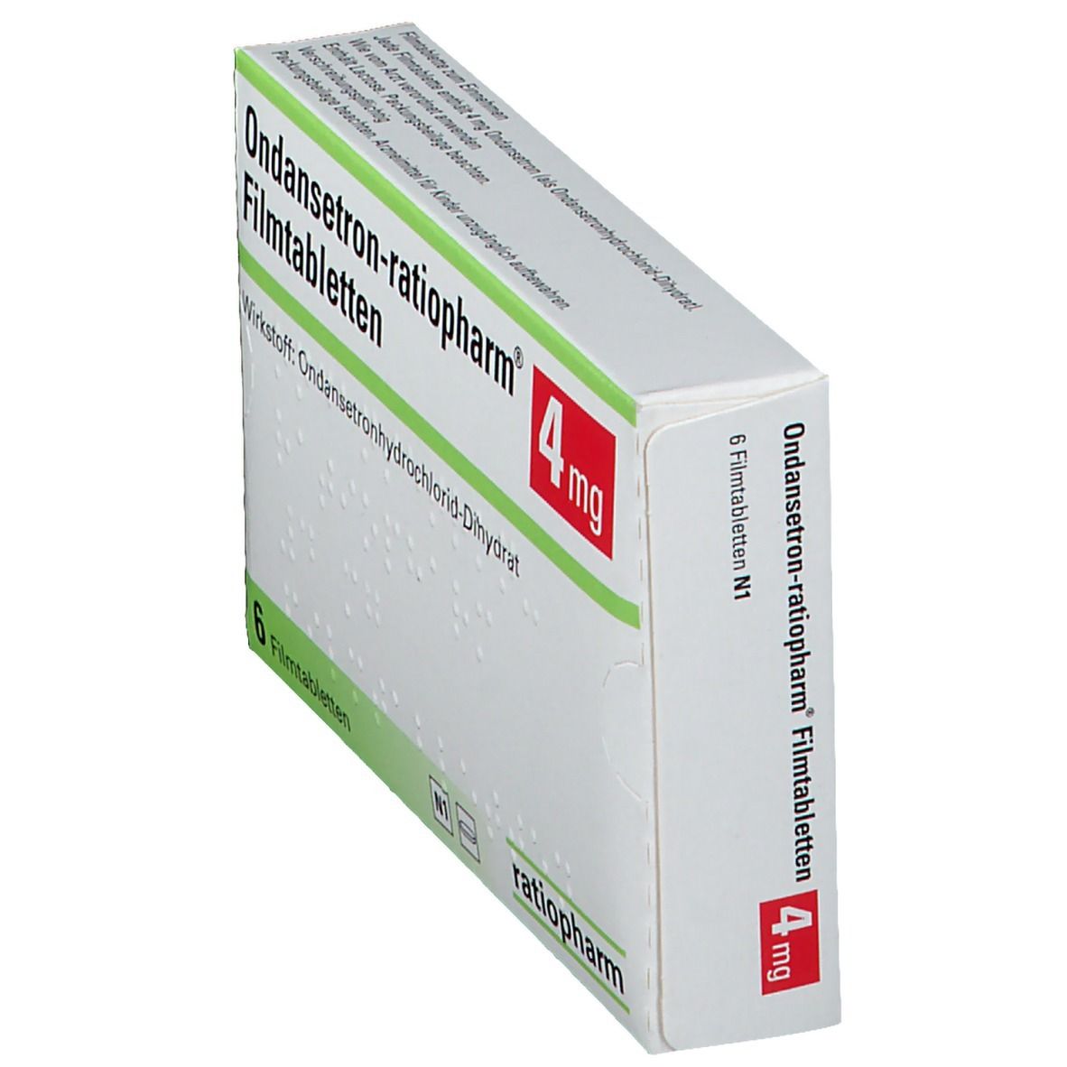 ONDANSETRON-ratiopharm 4 mg Filmtabletten 6 St