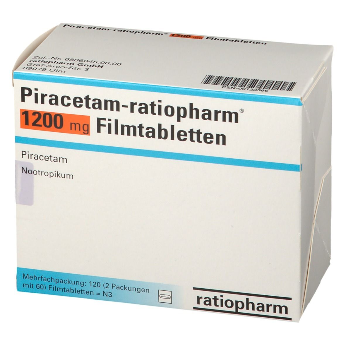 Piracetam-ratiopharm® 1200 mg
