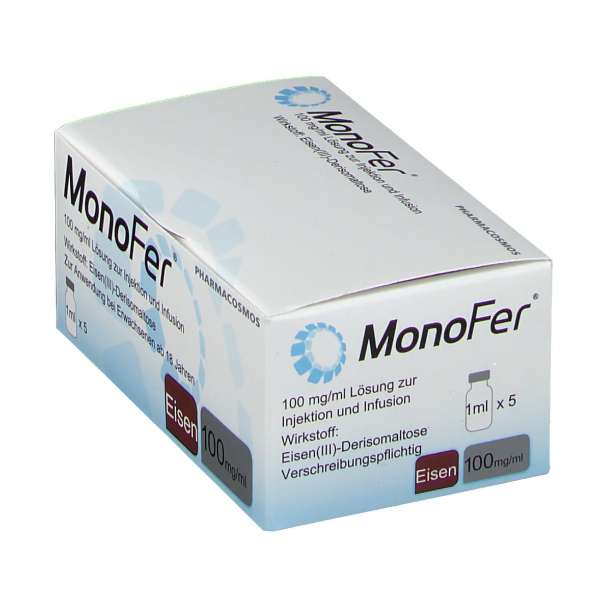 Monofer 100 mg/ml Lsg.z.Injektion/Infusion Dsfl. 5x1 ml Injektions-/Infusionslösung