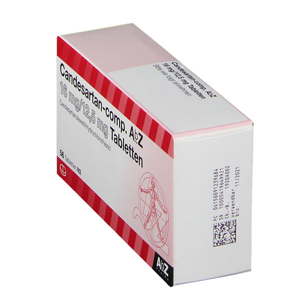 Candesartan AbZ comp. 16 mg/12,5 mg Tabletten 56 St