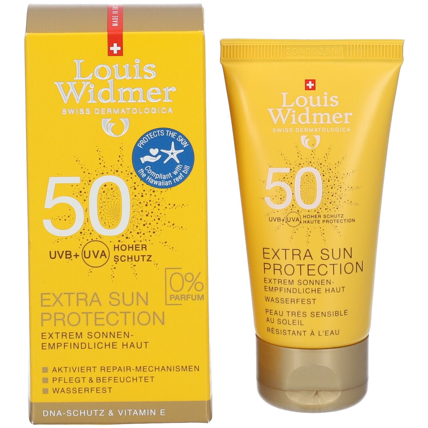 Louis Widmer Extra Sun Protection 50 unparfümiert