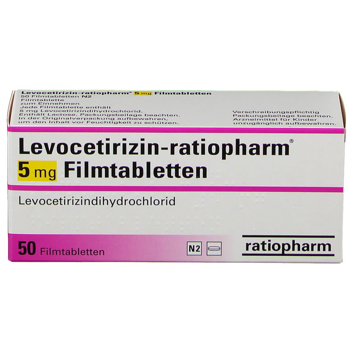 Levocetirizin-ratiopharm® 5 mg Filmtabletten