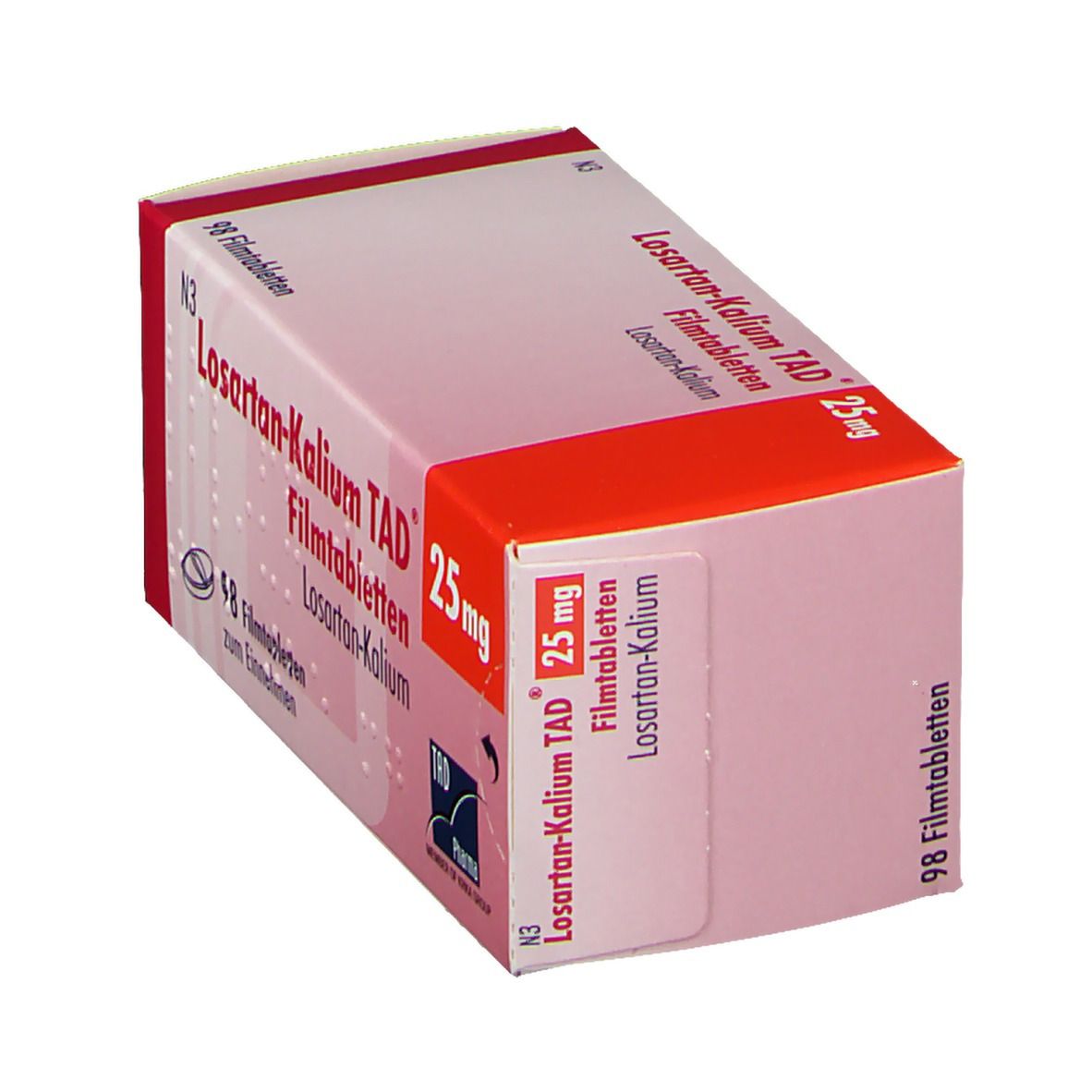 Losartan Kalium TAD 25 mg Filmtabletten 98 St