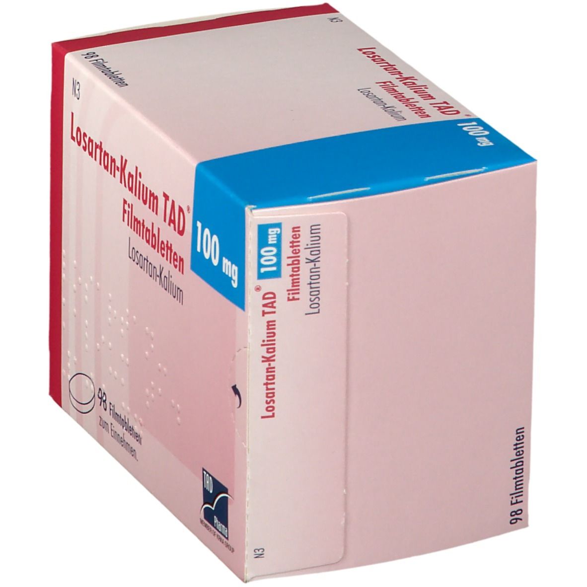 Losartan Kalium TAD 100 mg Filmtabletten 98 St