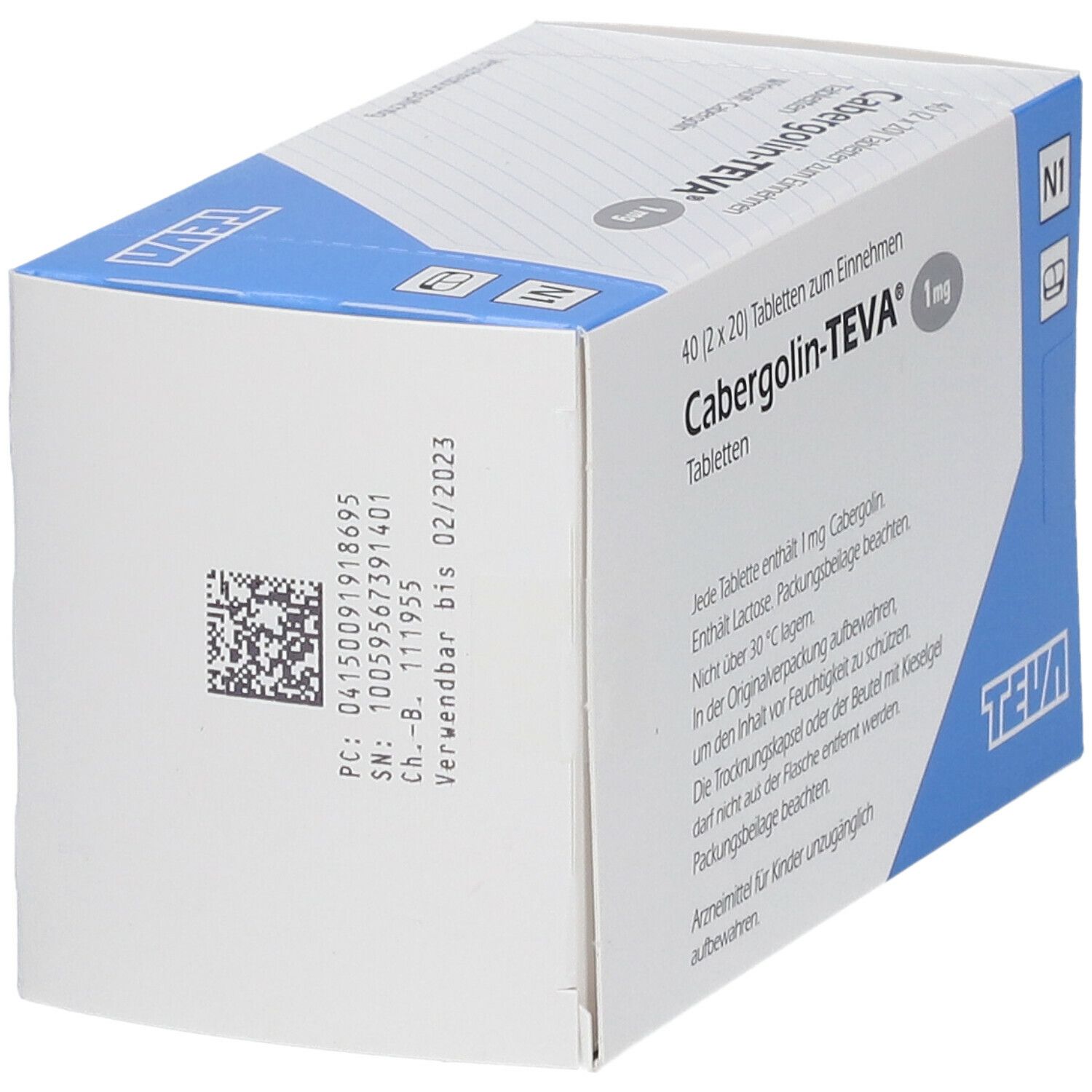 Cabergolin-TEVA® 1 mg