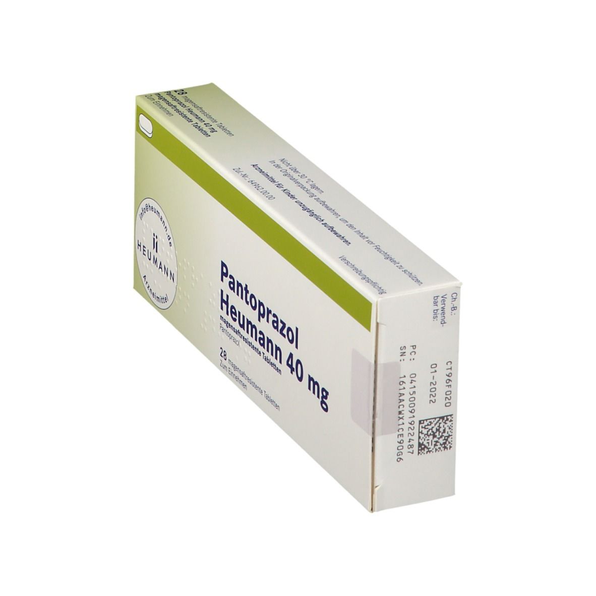 Pantoprazol Heumann 40 mg magensaftres.Tabletten 28 St Tabletten magensaftresistent