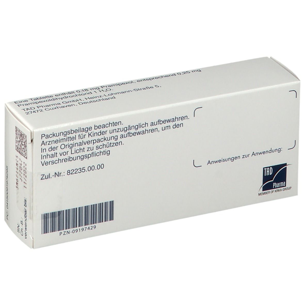 Pramipexol TAD® 0,18 mg