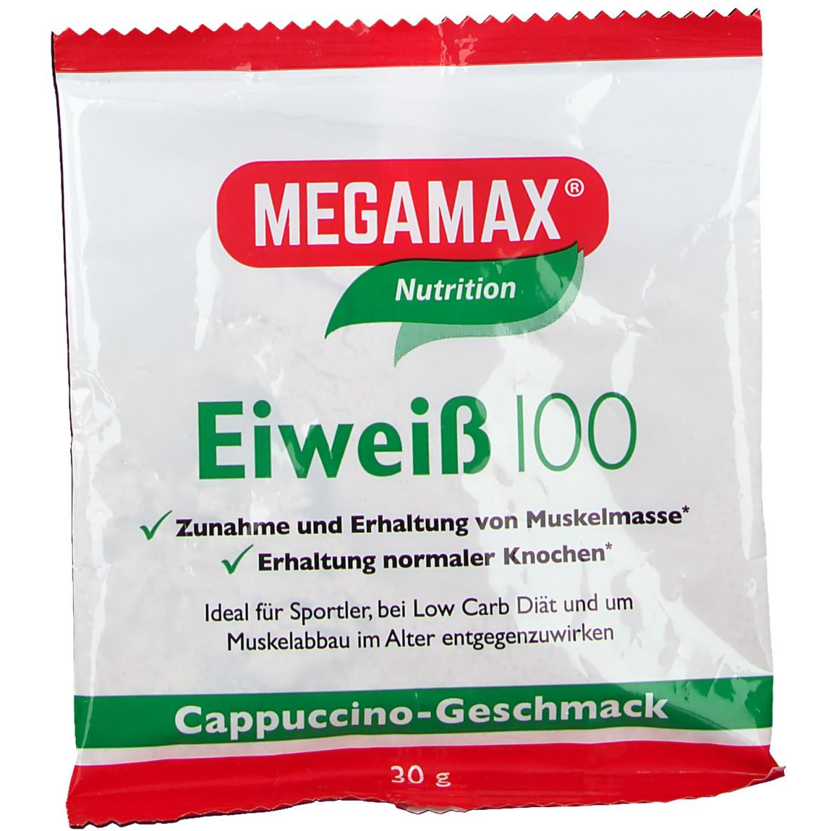 MEGAMAX® Basic & Active Eiweiß 100 Cappuccino-Geschmack