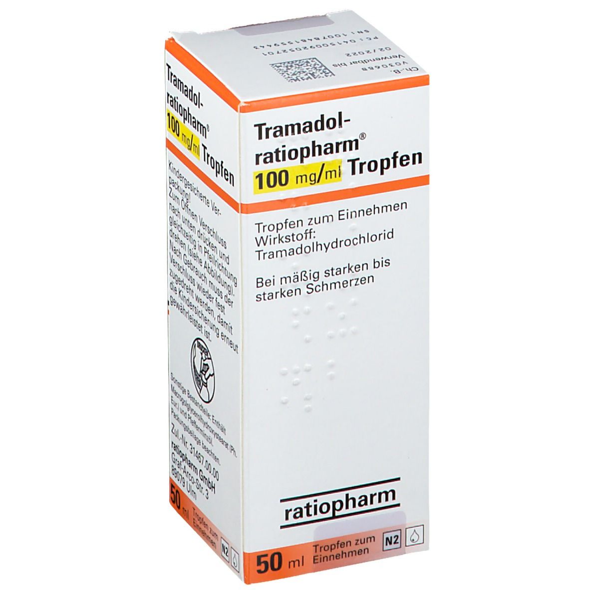 Tramadol-ratiopharm® 100 mg/ml Tropfen