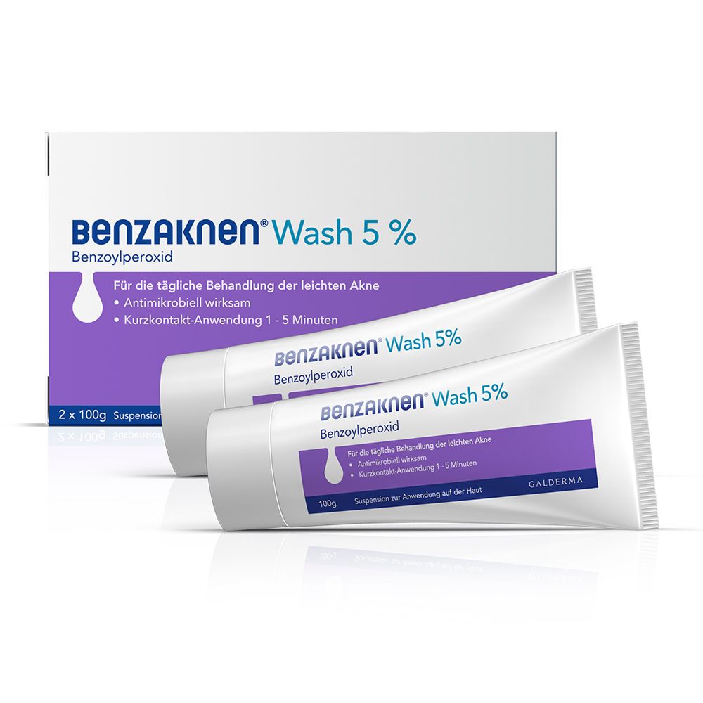 Benzaknen® 5% Wash bei unreiner Haut und leichter Akne