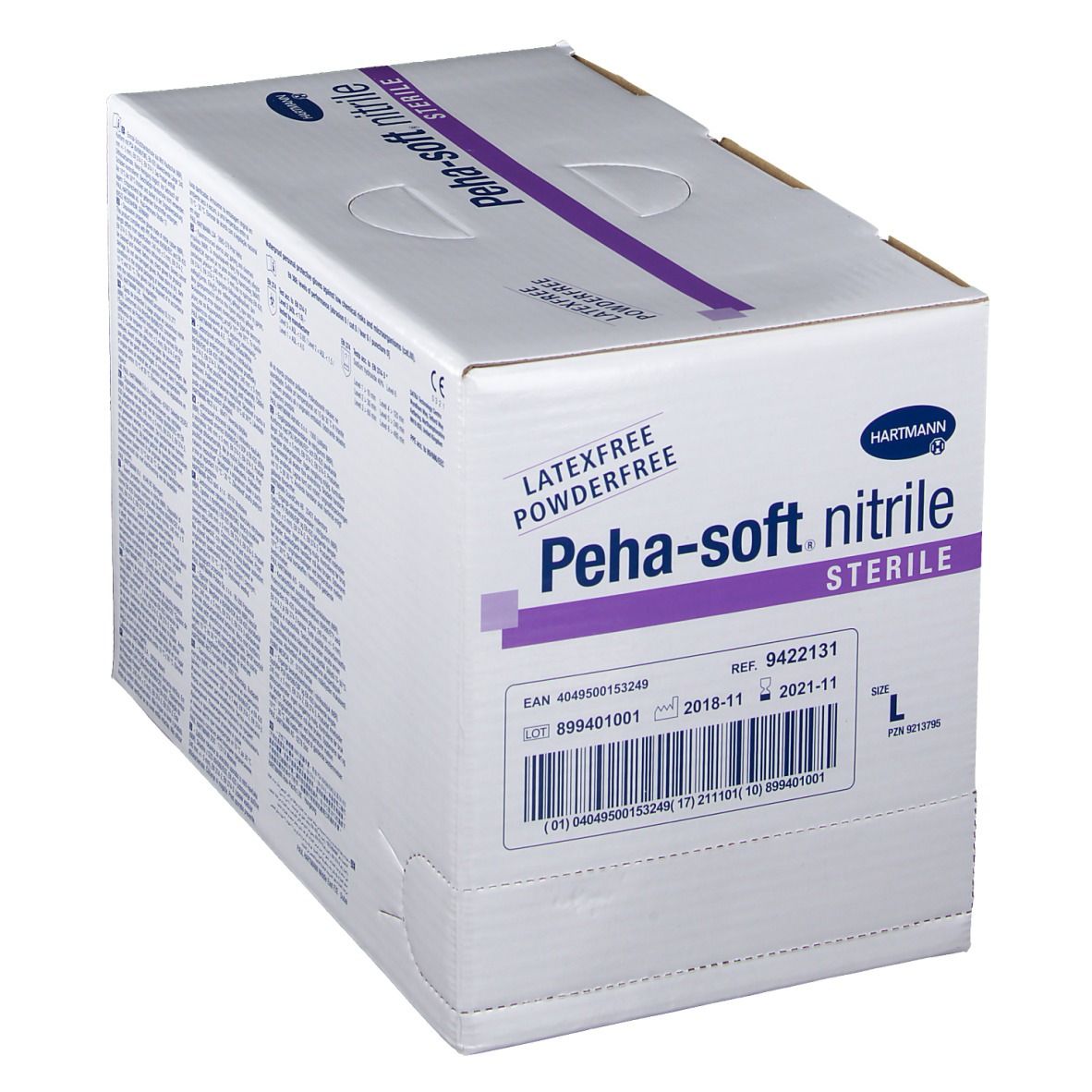 Peha-soft® nitrile puderfrei steril Untersuchungshandschuhe Gr. L 8 - 9