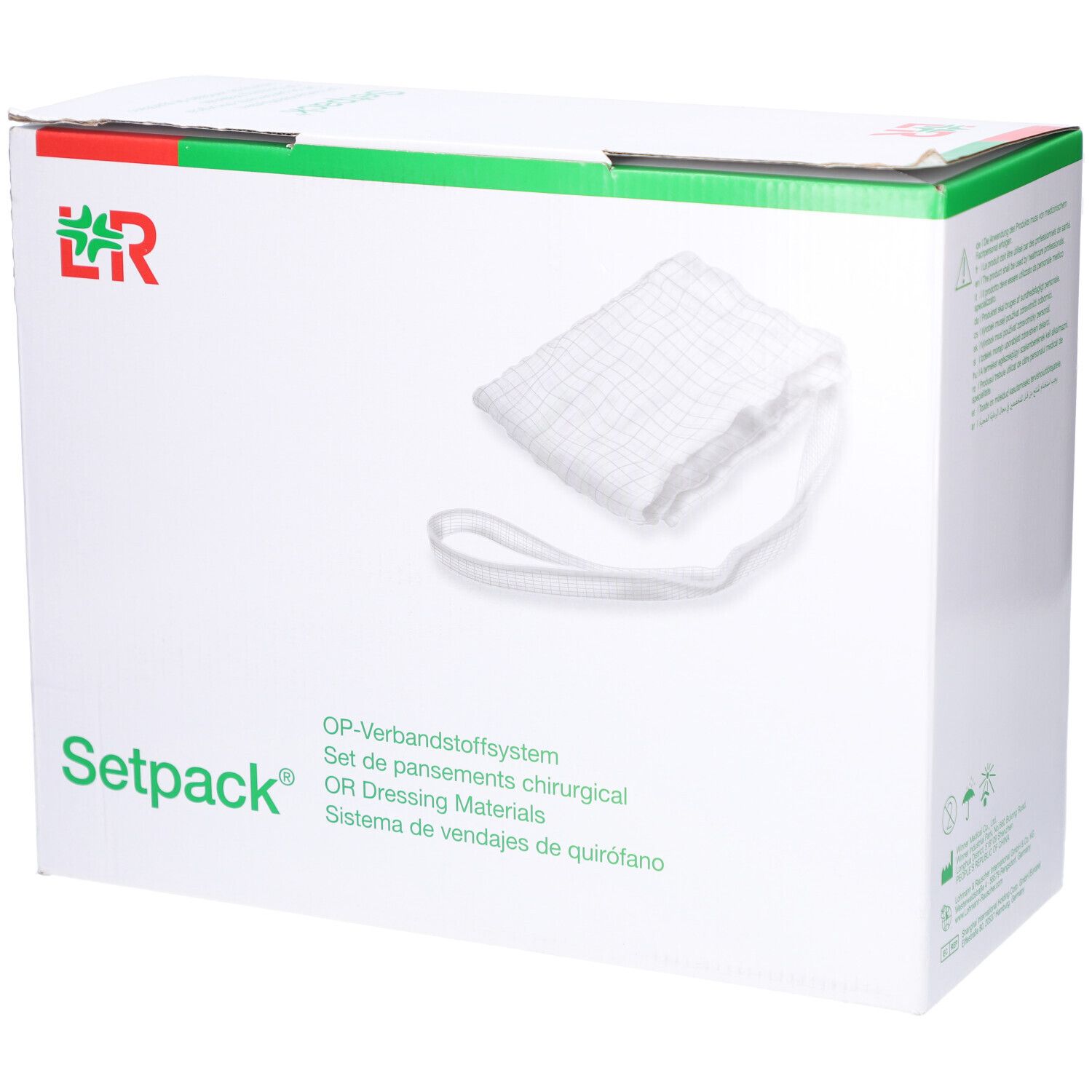 Bauchtuch lite steril 8x90cm 4fach weiß RK 26x2 St Tücher