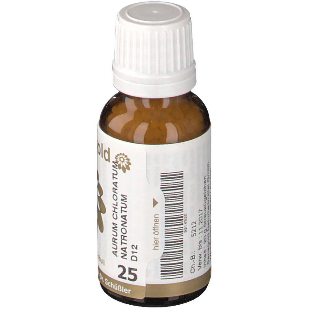 BIOCHEMIE Senagold 25 Aurum chloratum Natronatum D12